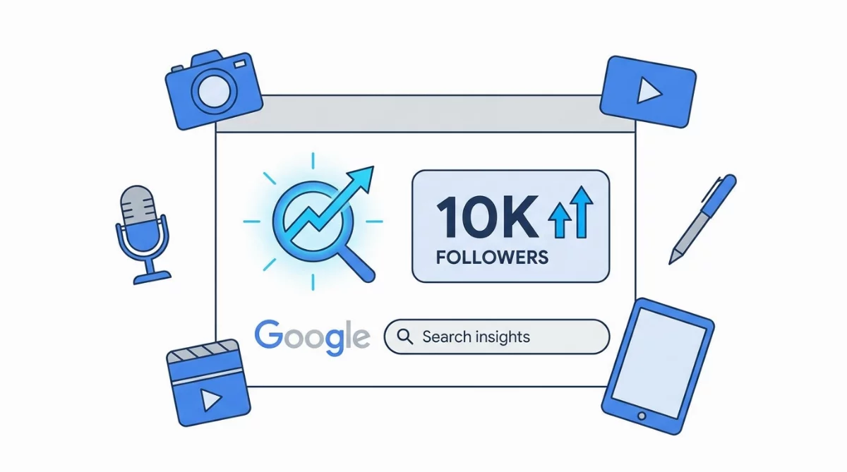 Google ouvre ses profils de recherche aux créateurs de 10K abonnés