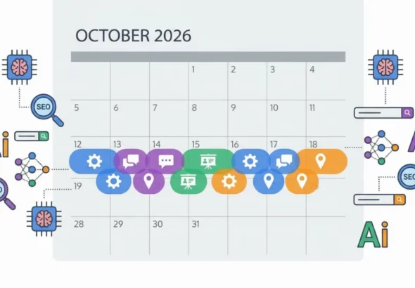 Octobre 2026 : 8 événements SEO concentrés sur une semaine, le GEO s'impose