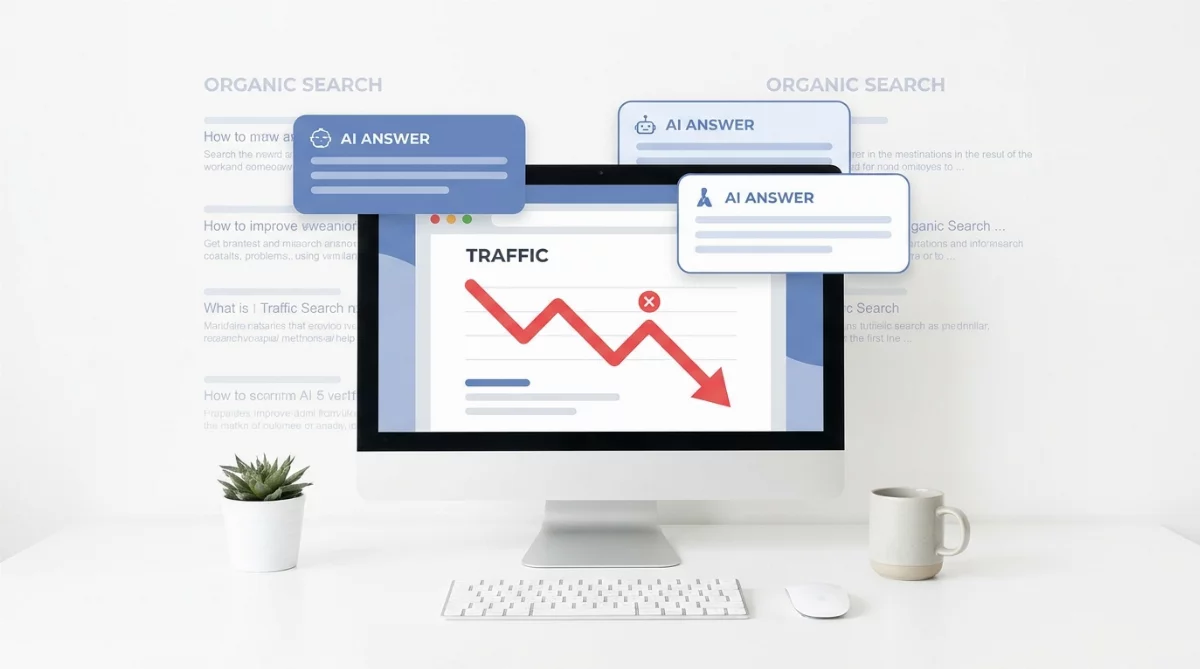 SEO à l'ère de l'IA : pourquoi votre trafic s'effondre malgré un site parfait